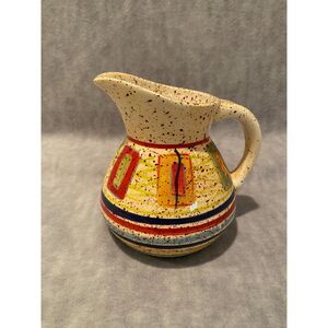 2004 Pfaltzgraff Sedona Creamer Stoneware Hand Painted 12 oz. Southwest NEW‎